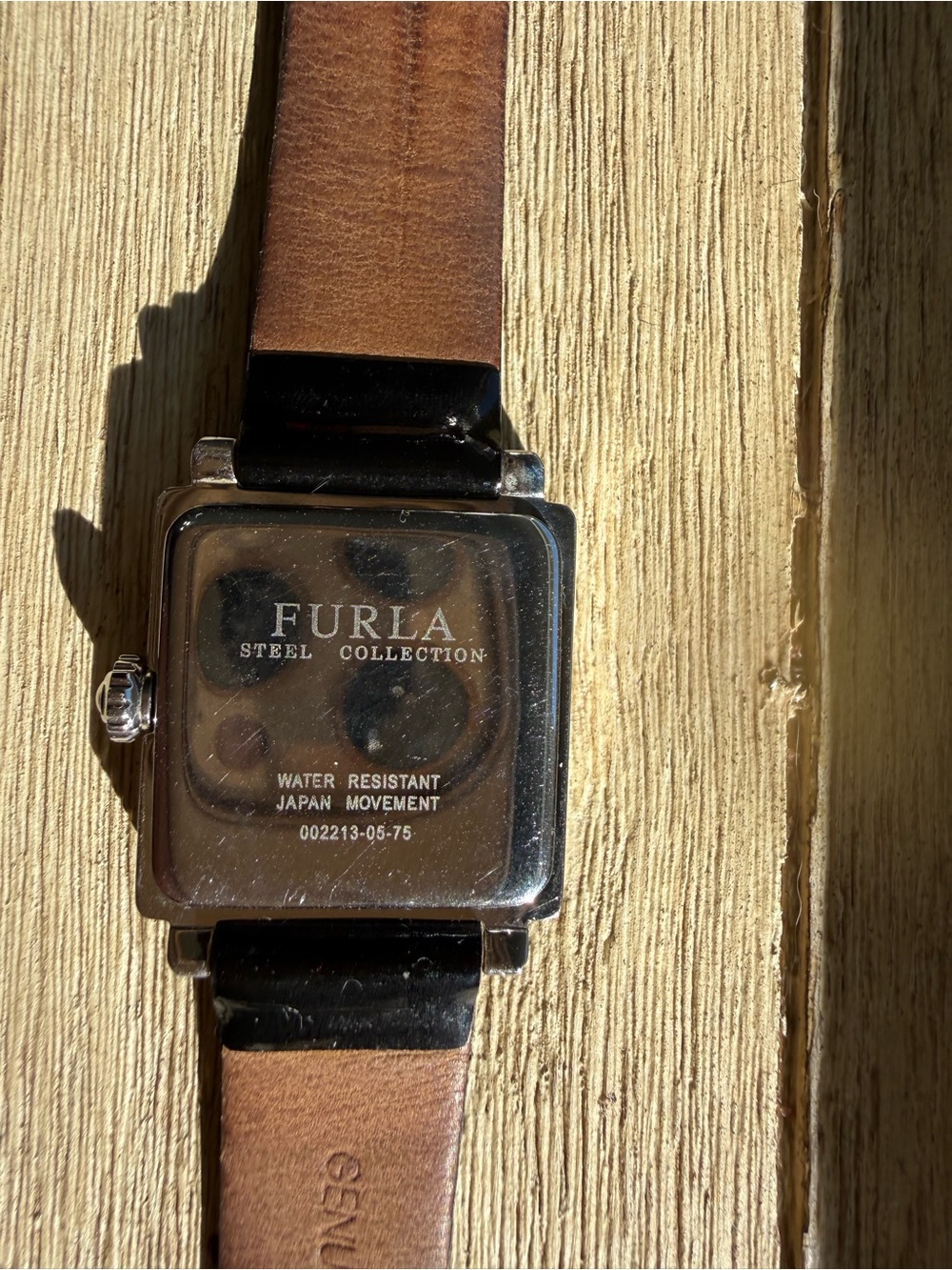 Vintage Furla Silver Butterfly Watch with Patent Leather Band - Picture 4 of 6